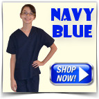 Navy Blue Kids Nurse Scrubs