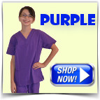 Purple Kids Nurse Scrubs