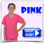 Pink Kids Nurse Scrubs