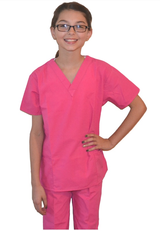 Pink Kids Nurse Scrubs